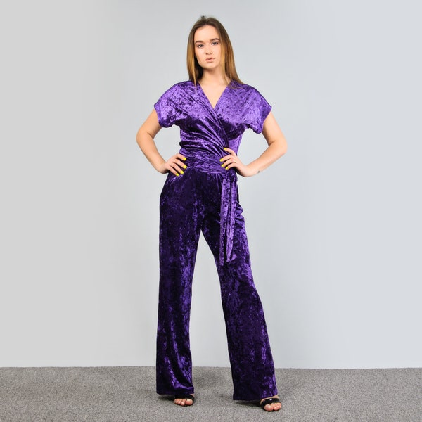 Purple Jumpsuit - Etsy