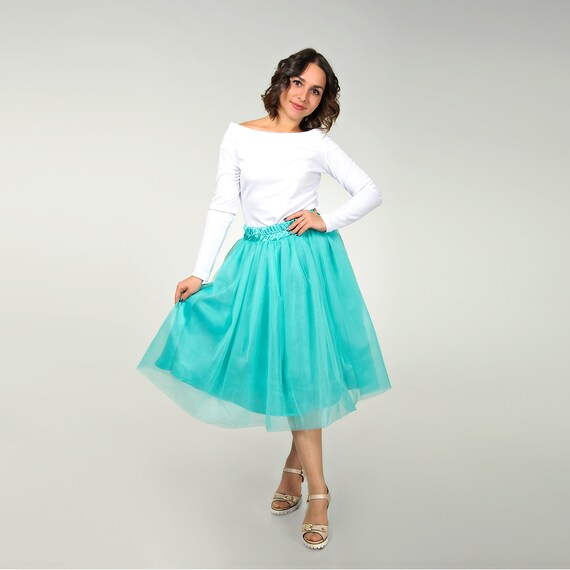 bridal shower tulle skirt outfit