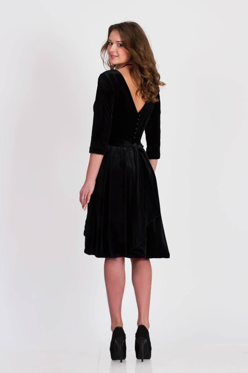 black velvet wedding dress