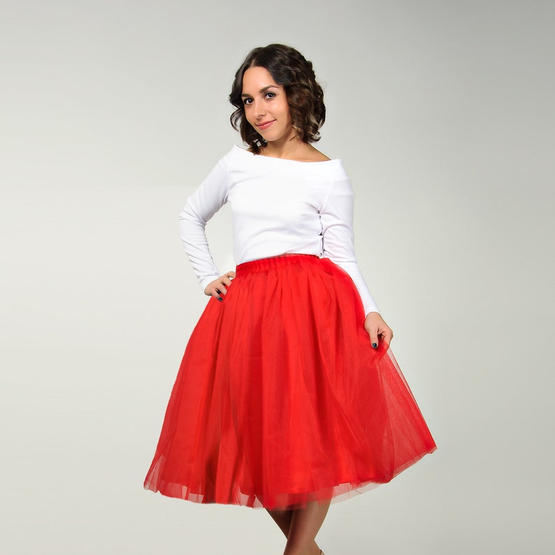 Bridesmaid tutu Bridesmaid tulle skirt Bachelorette tutu custom size adult tutu skirt wedding red tutu skirt Bridal shower adult tutu