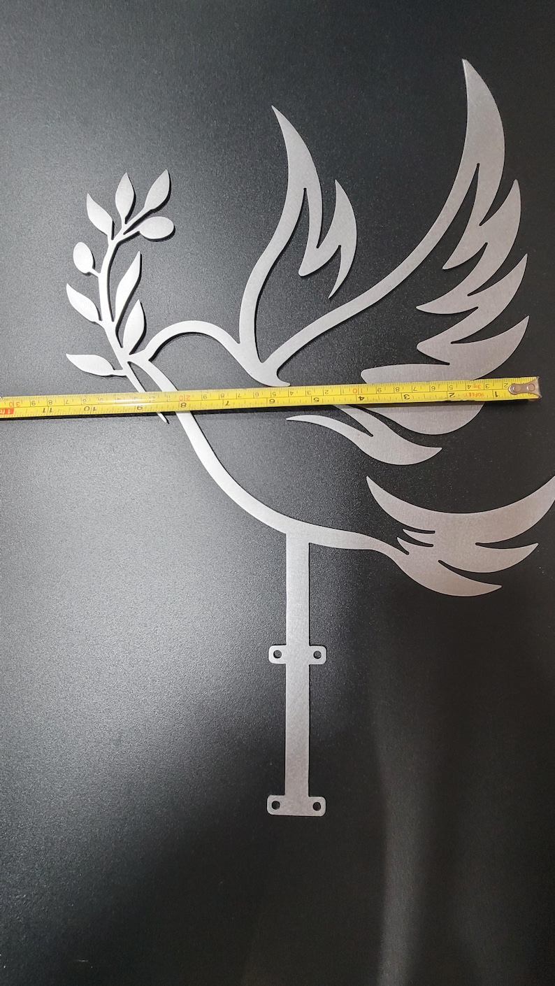 Crafted from sturdy silver-toned metal, this dove tree topper is built to last through countless holiday seasons without bending or tarnishing. Its durable design ensures it remains a cherished part of your festive decor, whether displayed on the tree or repurposed as symbolic wall art year-round.