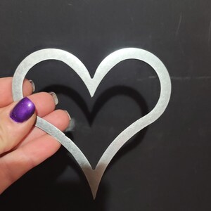 4" Open Heart Frame Blank: Macrame Dreamcatcher Craft, Wedding Decor, Keychain Tag, Mood board