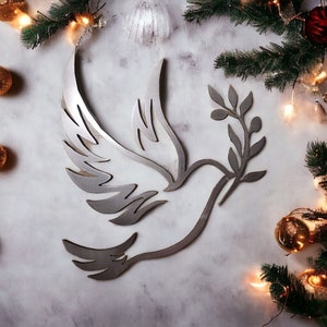 Peace Dove Metal Wall Art-hand Made– 13-inch Wall Decor - Etsy