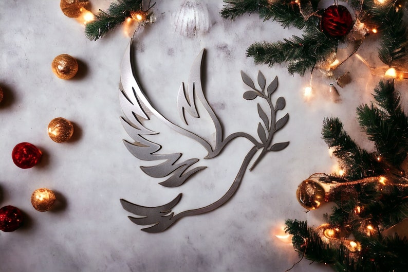Peace Dove Metal Wall Art-hand Made– 13-inch Wall Decor - Etsy