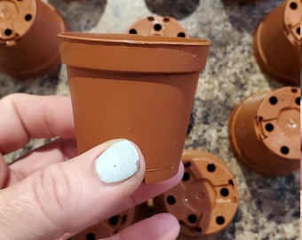 2.25" Plastic Seedling Pots: Cactus, Succulent, Hoya Propagation Container