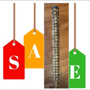 Sphagnum Moss Pole Set: Black Netting, Climbing Plant Support (12&quot;, 15&quot;, 18&quot;)