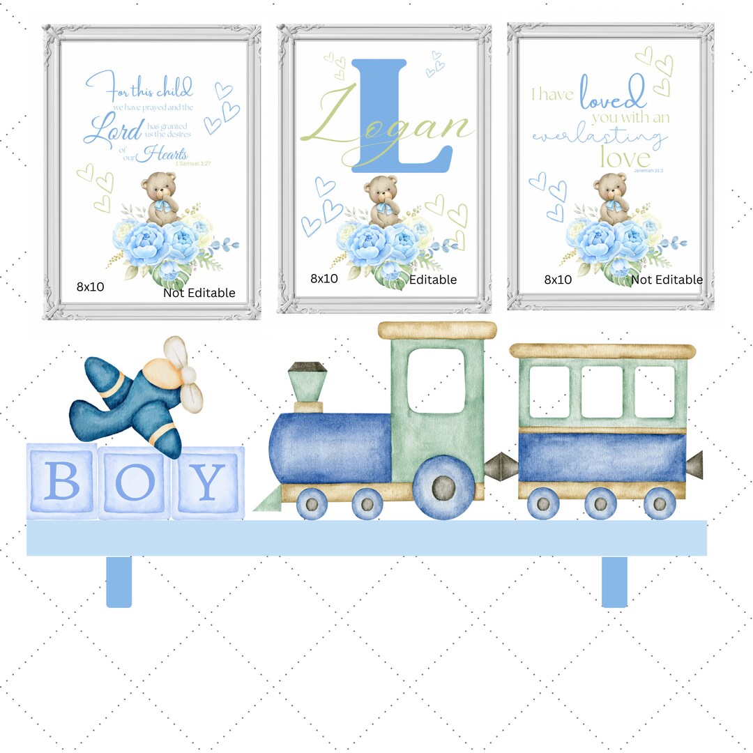 Bible Verse, Nursery Bible Quote, Bible, Art, Nursery Art,, Wall Art, Digital Art, Printable ...