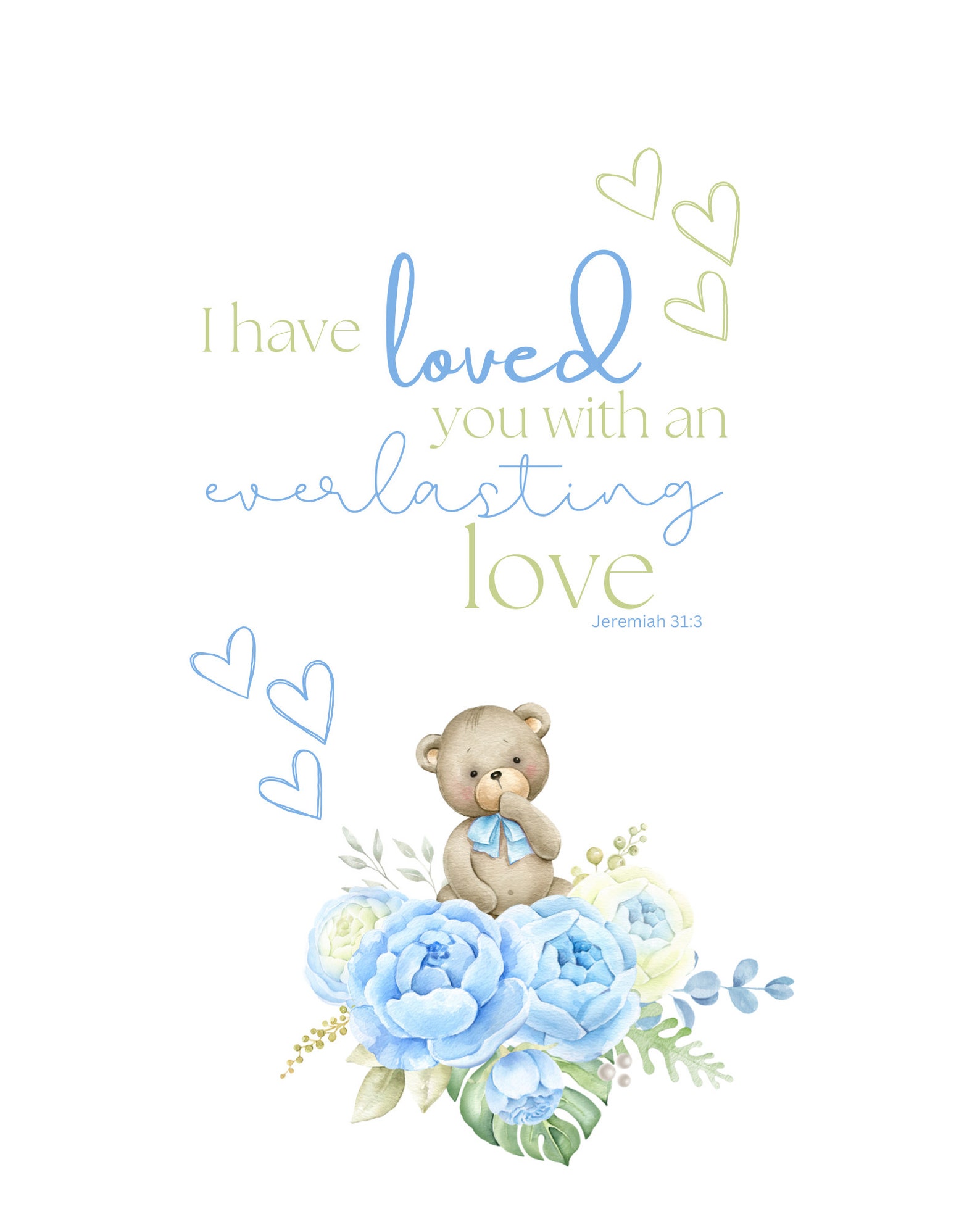 Bible Verse Nursery Bible Quote Bible Art Nursery Art Etsy