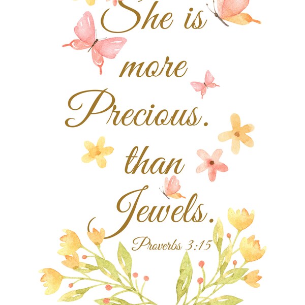 Nursery Bible Verse - Etsy