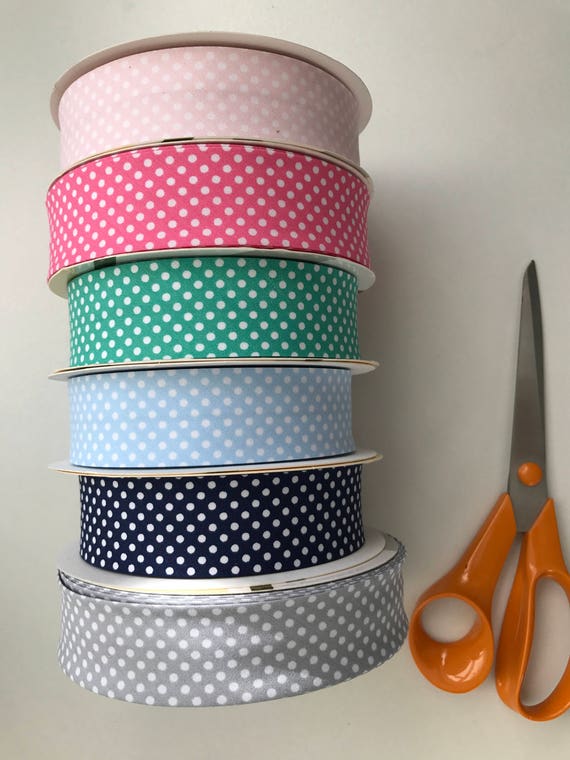 Metallic 100/% Cotton Bias Binding Silver 30mm Wide Per Metre