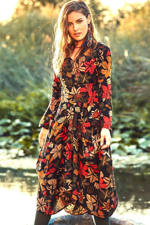 boho winter dress