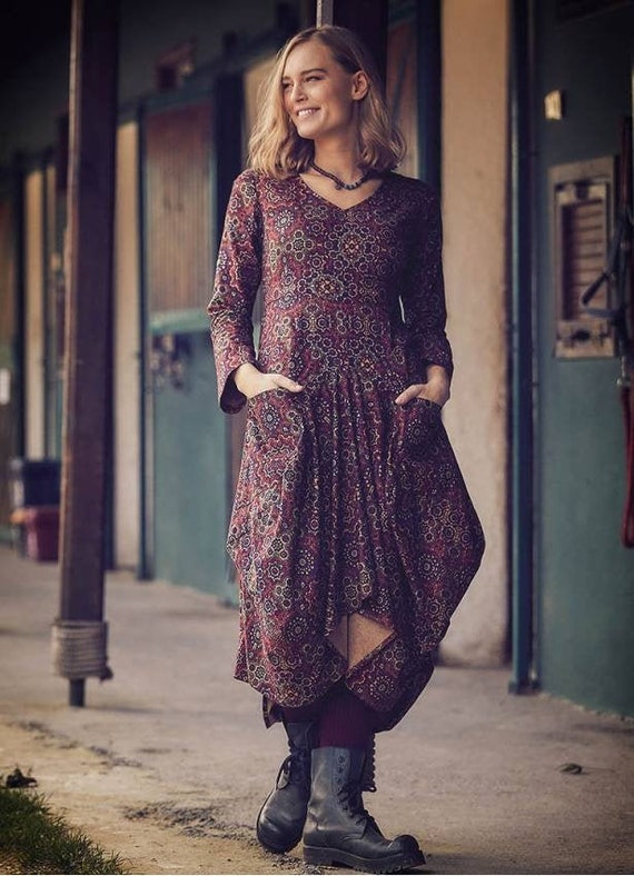 boho winter dress