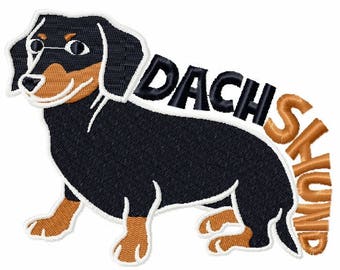 Machine Embroidery Design - Dachshund Collection#05