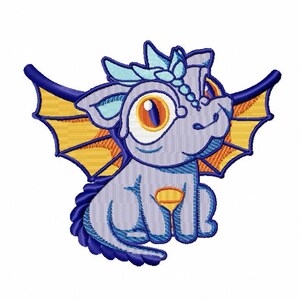 Machine Embroidery Design - Dragon Cartoon Collection #02