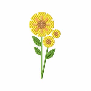 Machine Embroidery Design - Flower Embellishment #04