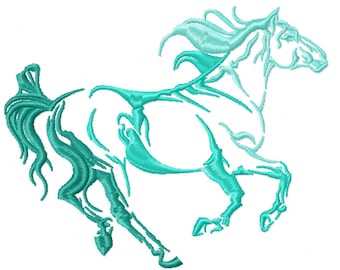 Machine Embroidery Design - Silhouette Horse #05
