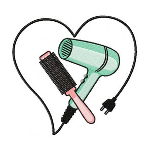 Machine Embroidery Design - Hair Stylist #02