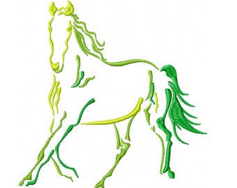 Machine Embroidery Design - Silhouette Horse #03