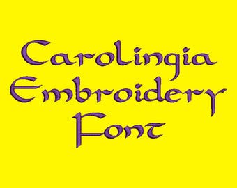 Machine Embroidery Font - Celtic Style Carolingia Now Includes BX Format!