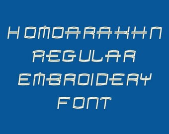 Machine Embroidery Font - Spidey Homoarakhn Regular Now Includes BX Format!