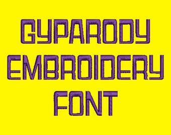 Machine Embroidery Font - Gameshow - Gyparody
