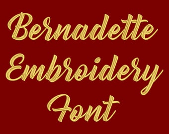 Machine Embroidery Font - Bernadette Includes BX Format