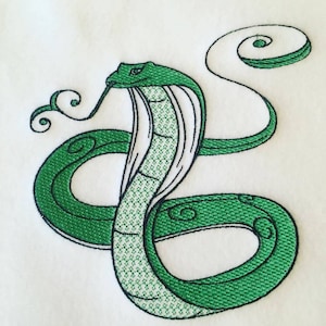 Machine Embroidery Design - Ornamental Cobra