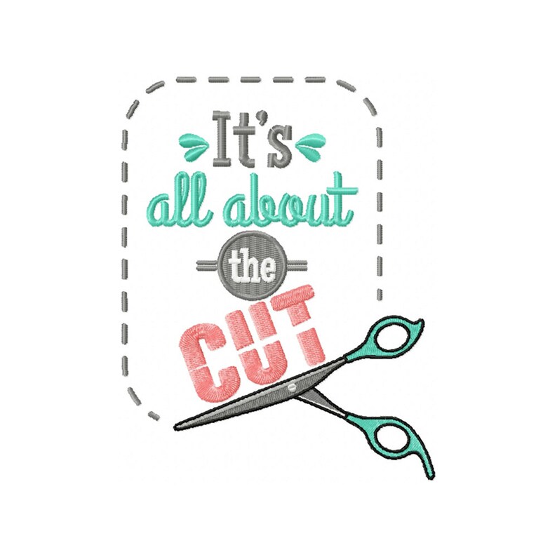 Machine Embroidery Designs Hair Stylist Collection of 8 Etsy