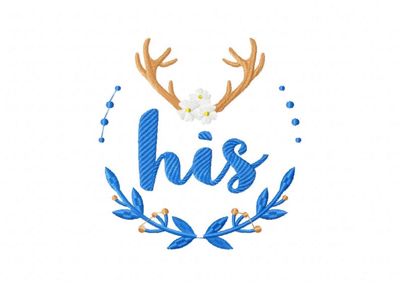 Machine Embroidery Designs His And Hers Collection Of 14  Etsy