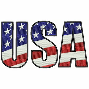 Machine Embroidery Design - American #01