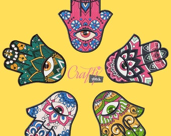 Machine Embroidery Designs - Hamsa Collection of 5