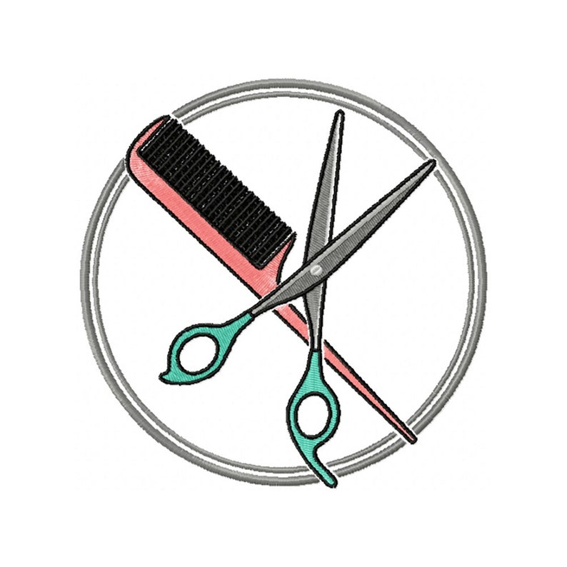 Machine Embroidery Designs Hair Stylist Collection of 8  Etsy