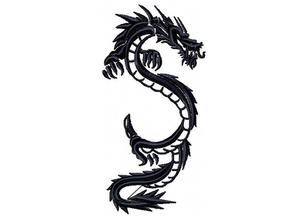 Machine Embroidery Design Chinese Dragon Tattoo Tribal - Etsy Canada Machine Embroidery Design Chinese Dragon Tattoo Tribal - Etsy Canada