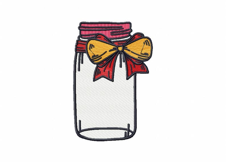 Machine Embroidery Designs Canning Jars Collection of 6 Etsy