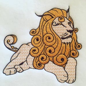 Machine Embroidery Design - Ornamental Lion
