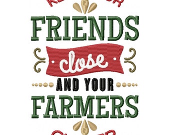 Machine Embroidery Design - Friends And Farmers