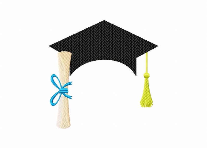 Machine embroidery designs graduation cap monogram  etsy