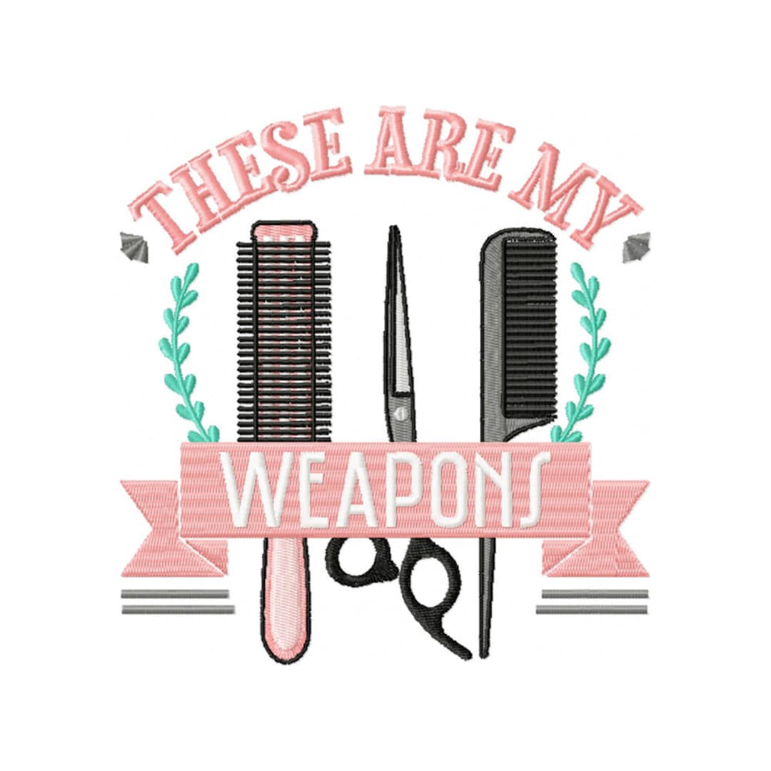 Machine Embroidery Design Hair Stylist 08 Etsy
