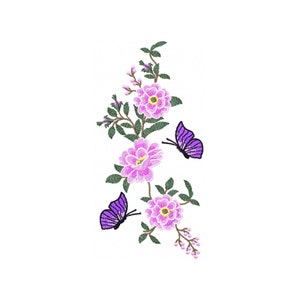 Machine Embroidery Design Flower Garden and Butterflies Collection of 6 ...