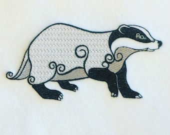 Machine Embroidery Design - Ornamental Badger