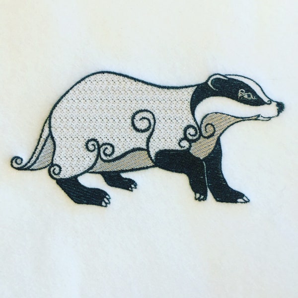 Machine Embroidery Design - Ornamental Badger