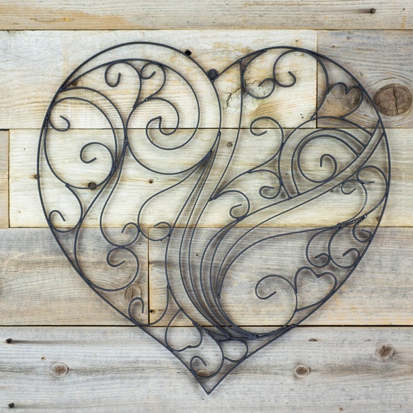 Metal Heart Wall Decor - Etsy
