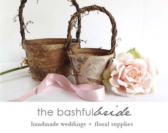etsy flower girl basket