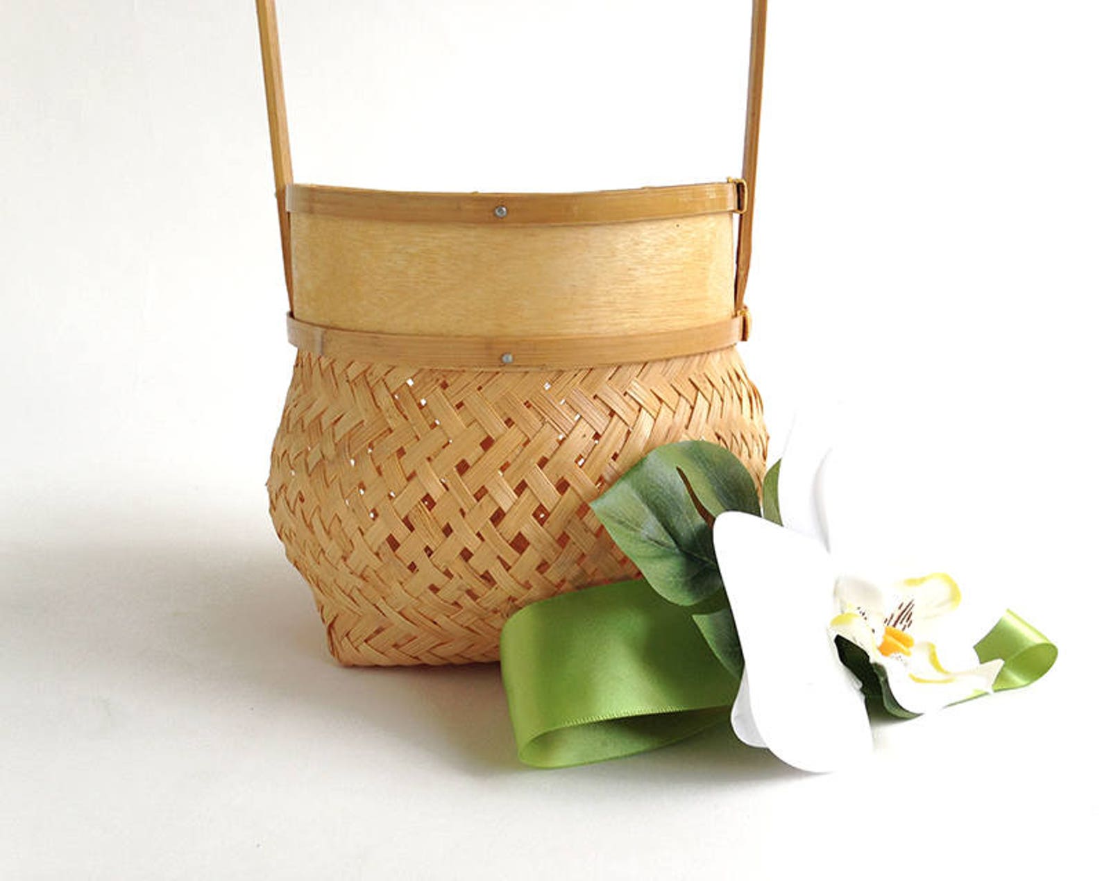 Flower Girl Basket Tropical Wedding Beach Wedding Asian Etsy