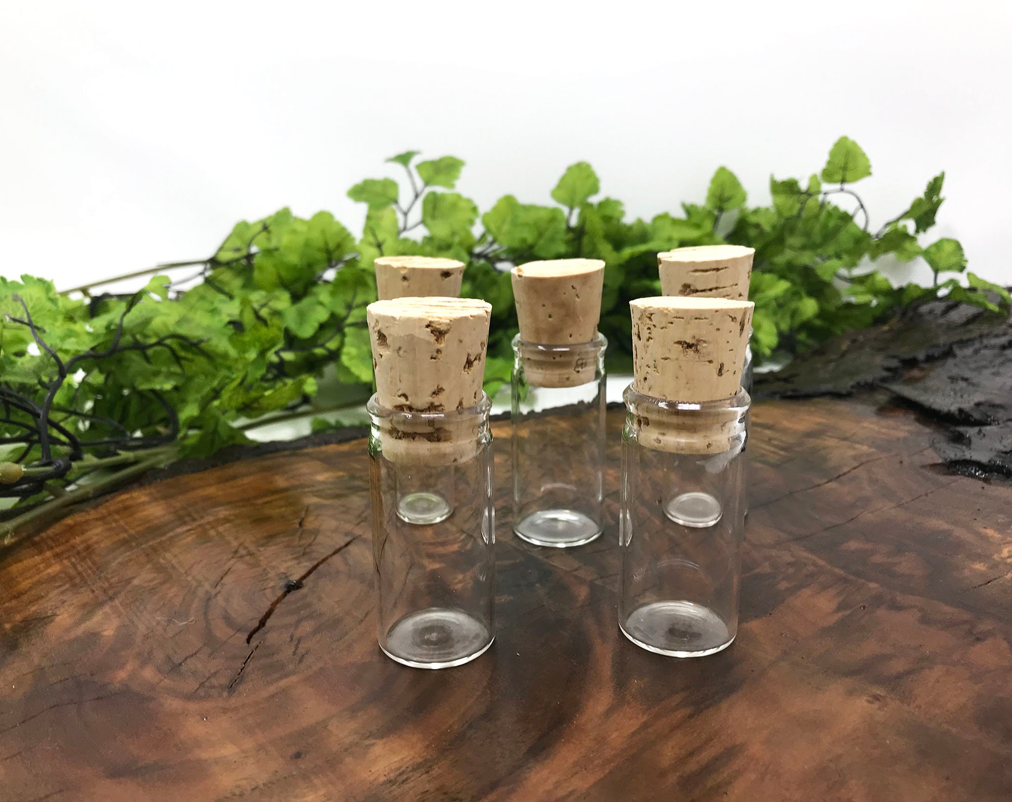 Set of 10 Cork Stoppers Glass Bottles Tiny jars glass jars Etsy
