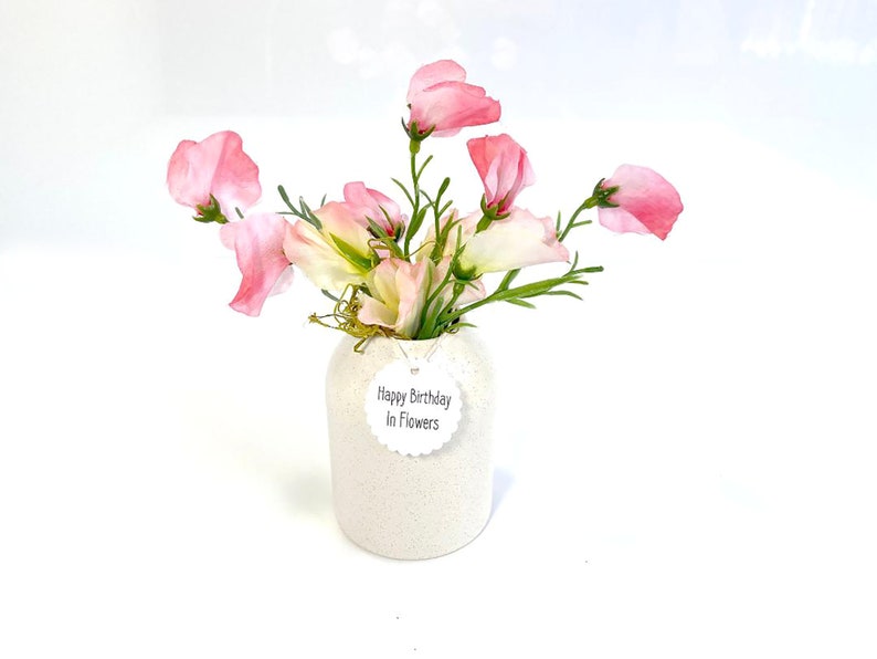 Birth Flower April, Sweet pea flower, Flower Arrangement, Birthday gift, birthday wishes, birth flower bouquet, birthday ideas image 3