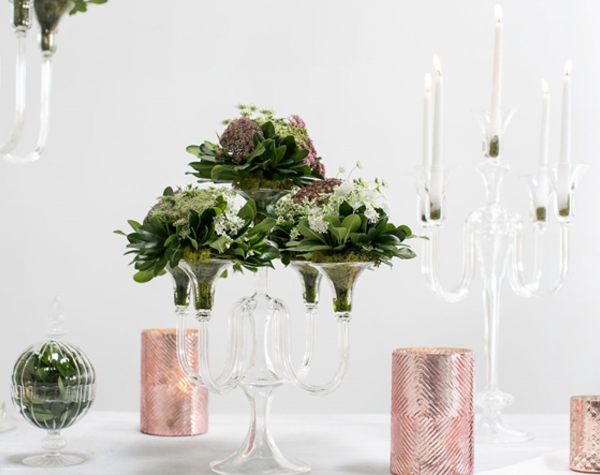 Blush vase 3 sizes wedding blush blush vase mercury glass Etsy