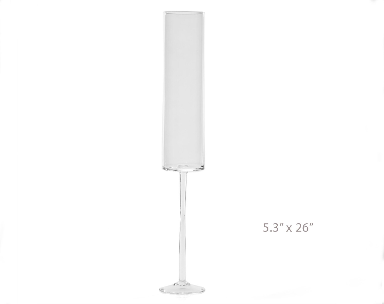 Glass Vase Tall Glass Centerpiece Large Centerpiece Elegant Etsy