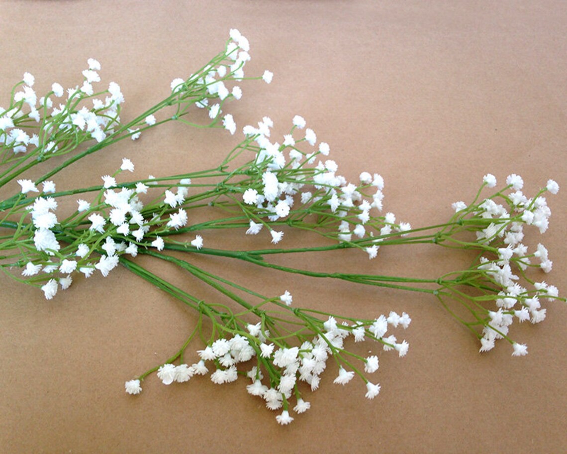 White Baby's Breath faux Babys Breath artificial Etsy