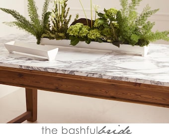Bronze Trough Planter: Metal Garden Planter Box